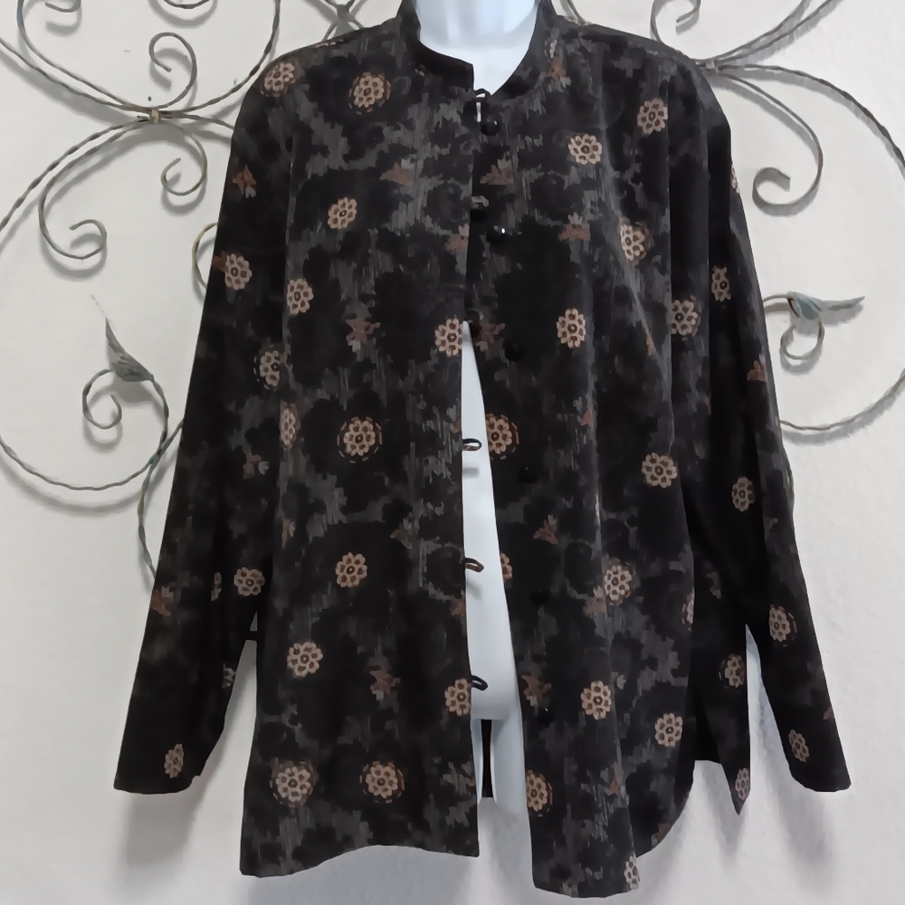 JANTZEN CLASSICS print tunic top, XL